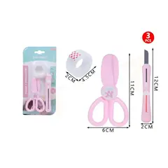 GENERICO - Kit Herramienta de corte Rosado 3pcs