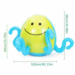 GENERICO - Pulpo Rociador Inflable de Agua para Niños Verano
