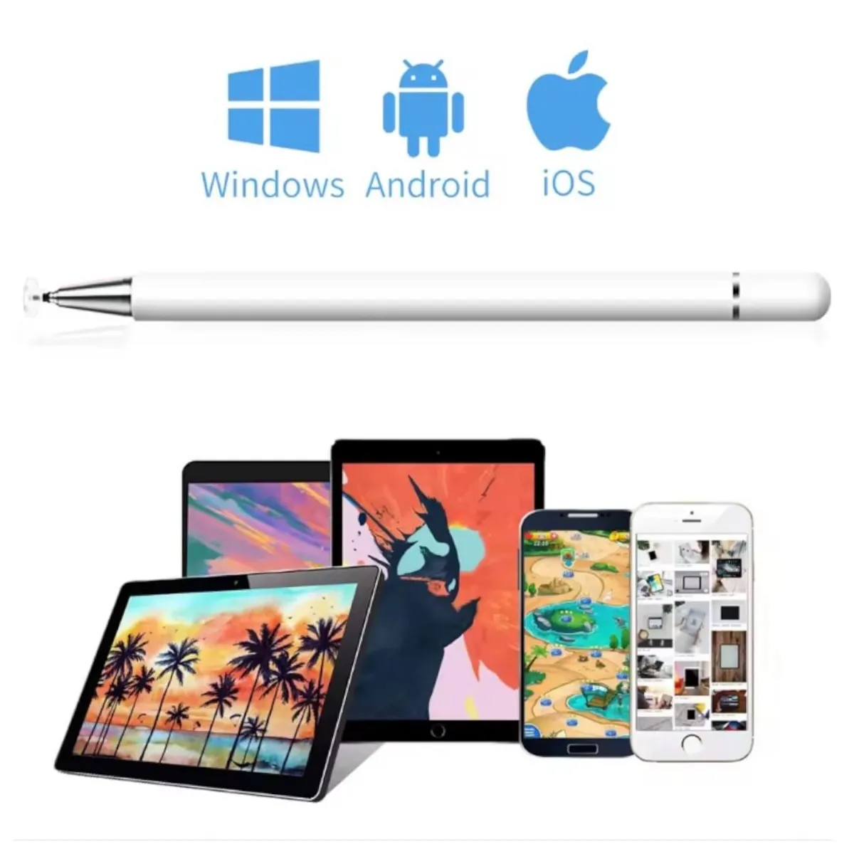 GENERICO - Lápiz Táctil Pantallas Universal para Celular y Tablet Alta Precisión