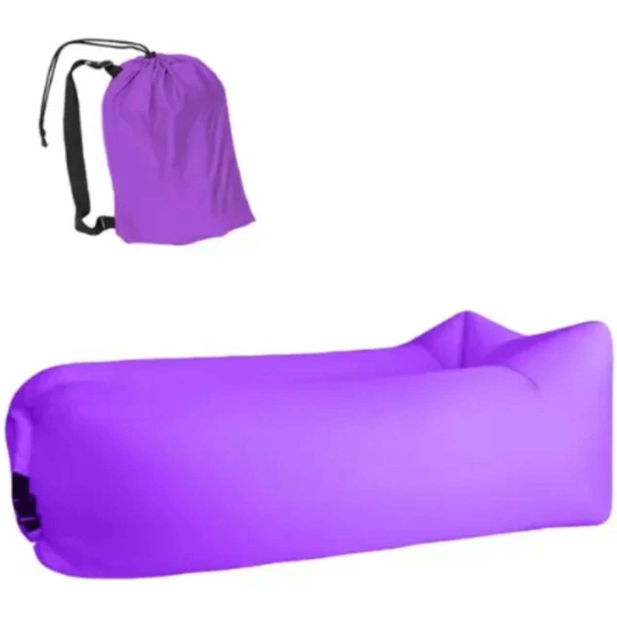 GENERICO - Sofá Inflable Portátil Tumbona Banano Camping Aire Libre MORADO