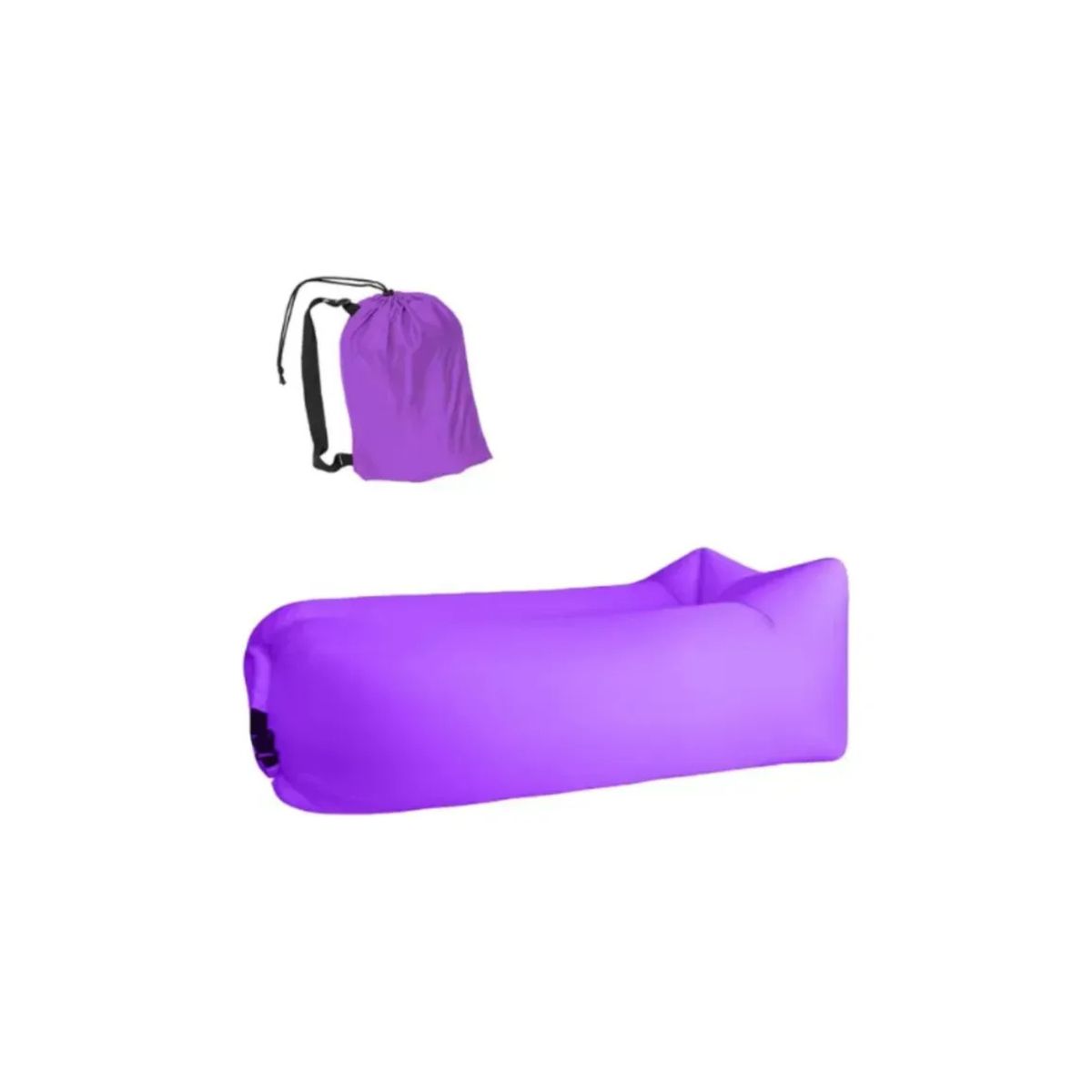 GENERICO - Sofá Inflable Portátil Tumbona Banano Camping Aire Libre MORADO