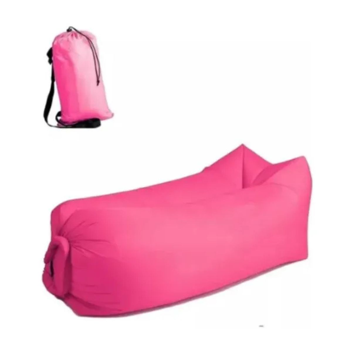 GENERICO - Sofá Inflable Portátil Tumbona Banano Camping Aire Libre FUCSIA