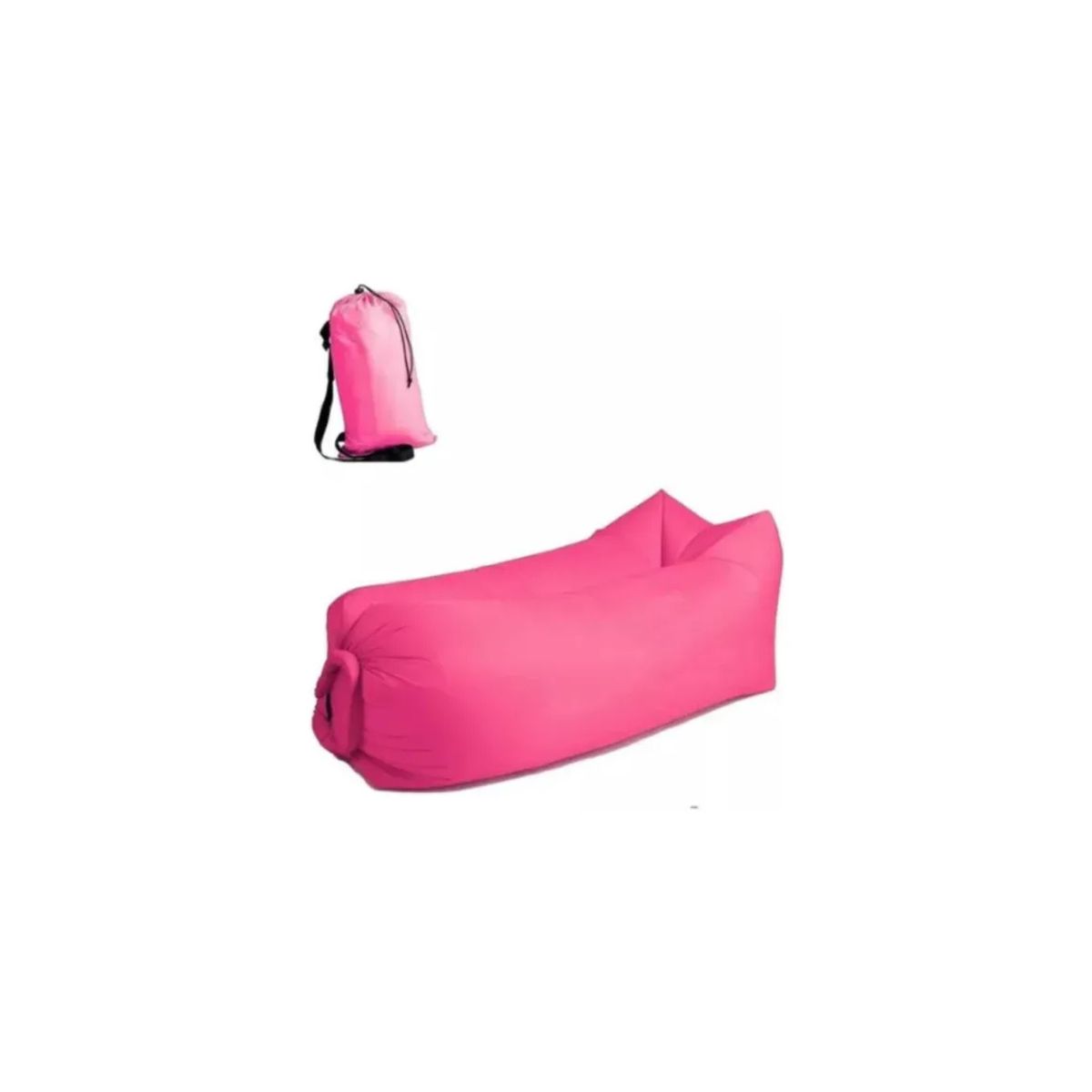 GENERICO - Sofá Inflable Portátil Tumbona Banano Camping Aire Libre FUCSIA