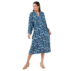 ARZANE - Vestido Mujer Emisero Azul