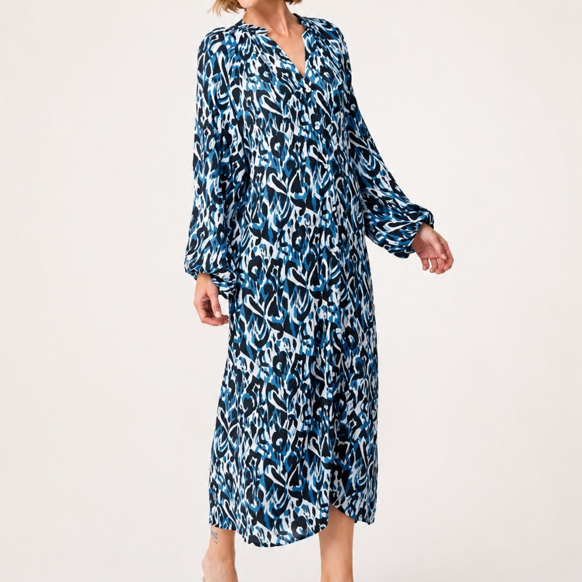 ARZANE - Vestido Mujer Emisero Azul
