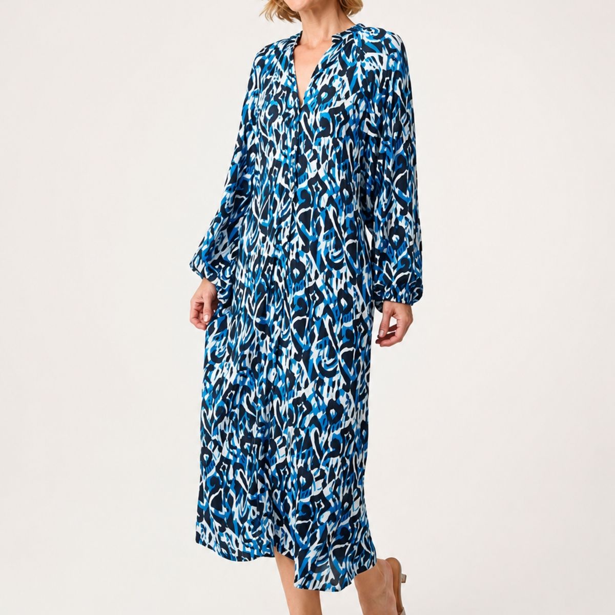 ARZANE - Vestido Mujer Emisero Azul