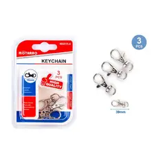 GENERICO - Llavero 39 Cm 3 Pcs Plateado