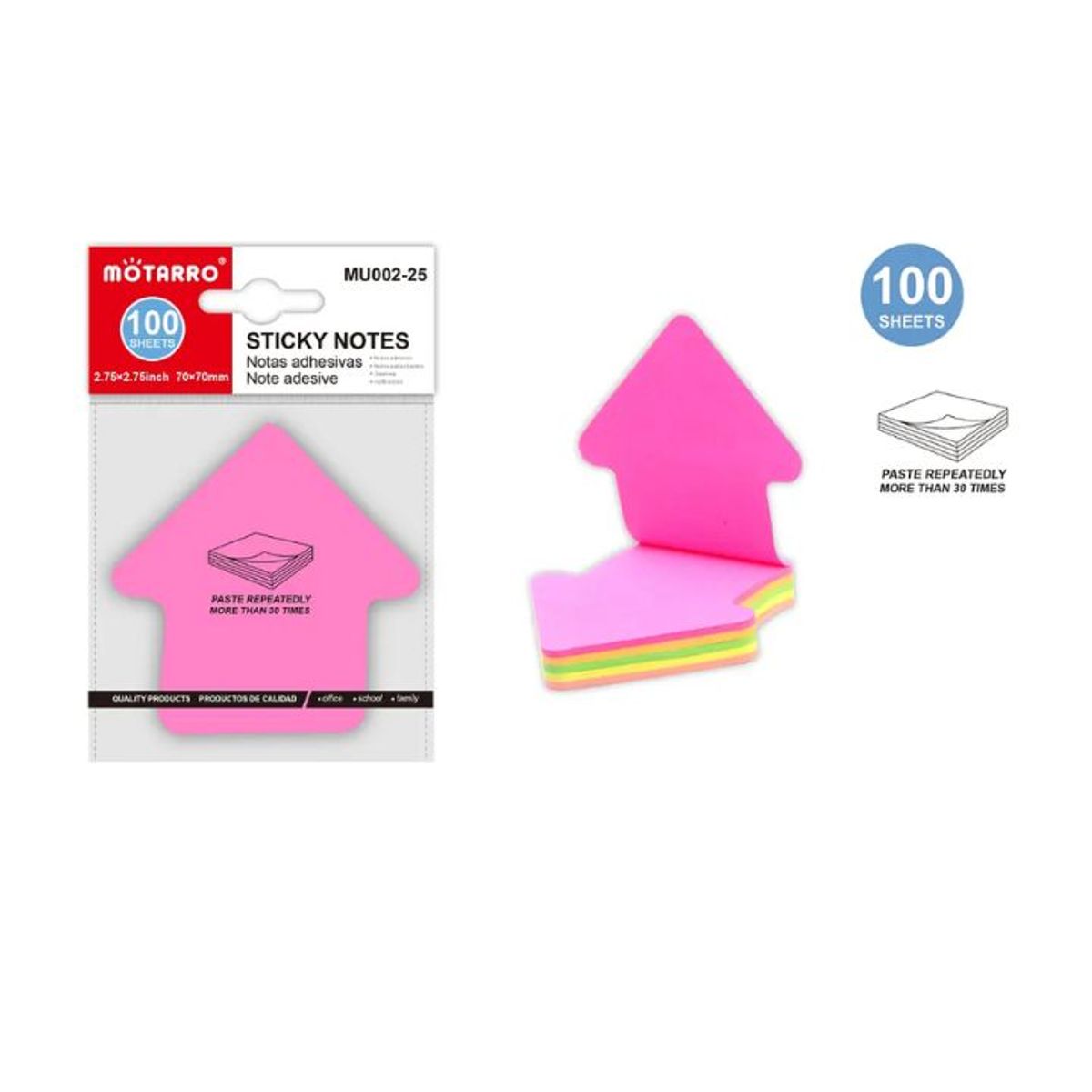 GENERICO - Notas Adhesivas Post-It Flecha 100 hojas