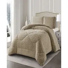 GENERICO - COBERTOR COBERTOR CON CHIPORRO PLAZA Y MEDIA TEXTURIZADO