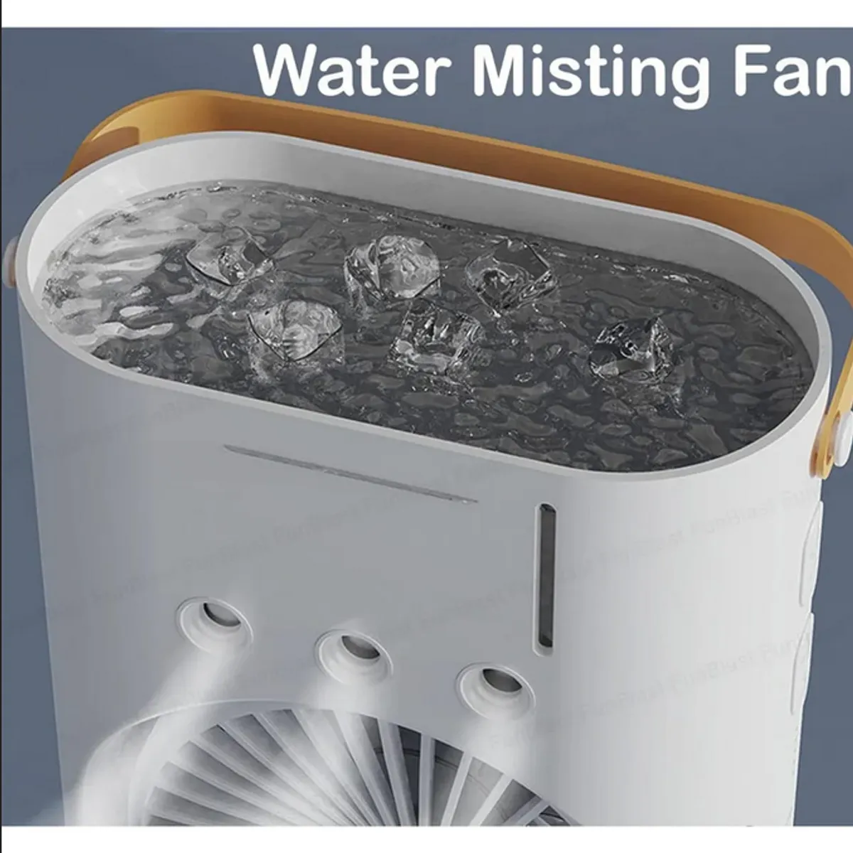 GENERICO - Ventilador Portátil Doble Con Humificador Luces