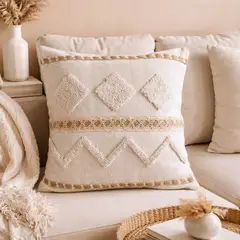 COLETTE - Funda De Cojín Boho Geometrica 45 x 45