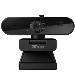 TRUST - Webcam QHD 2K Profesional Taxon Black Muiltiplataforma