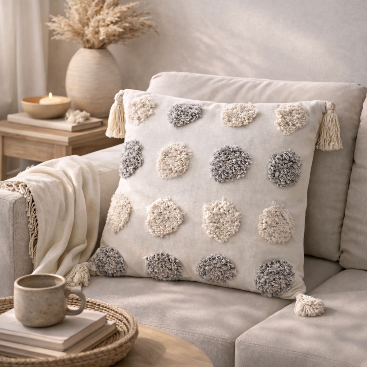 COLETTE - Funda De Cojín Boho Circle 45 x 45