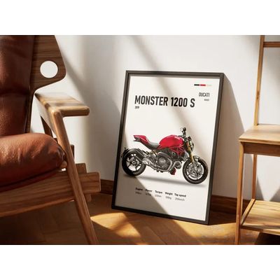 Imagen 2 del producto Cuadro Ducati Monster 1200 - Motociclismo Deportivo + Marco