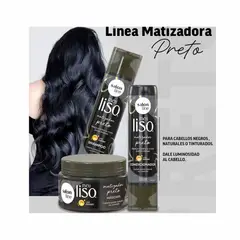SALON LINE - Pack shampoo Acondicionador y Mascara Matizadora Negro