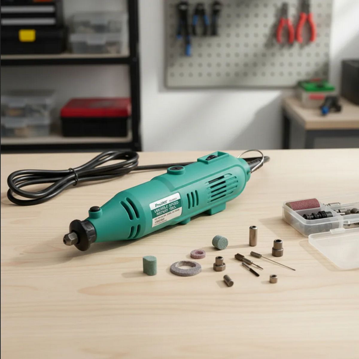 GENERICO - Mini Torno Rotatorio Profesional + Accesorios