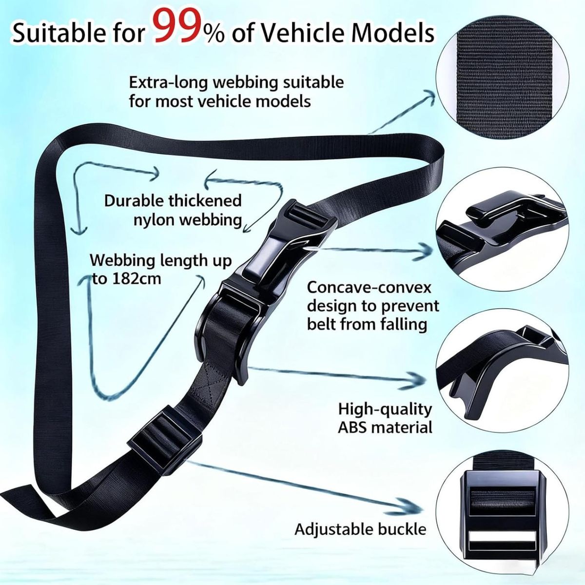 KINDA NICE - Cinturón De Seguridad Auto Para Mujer Embarazada