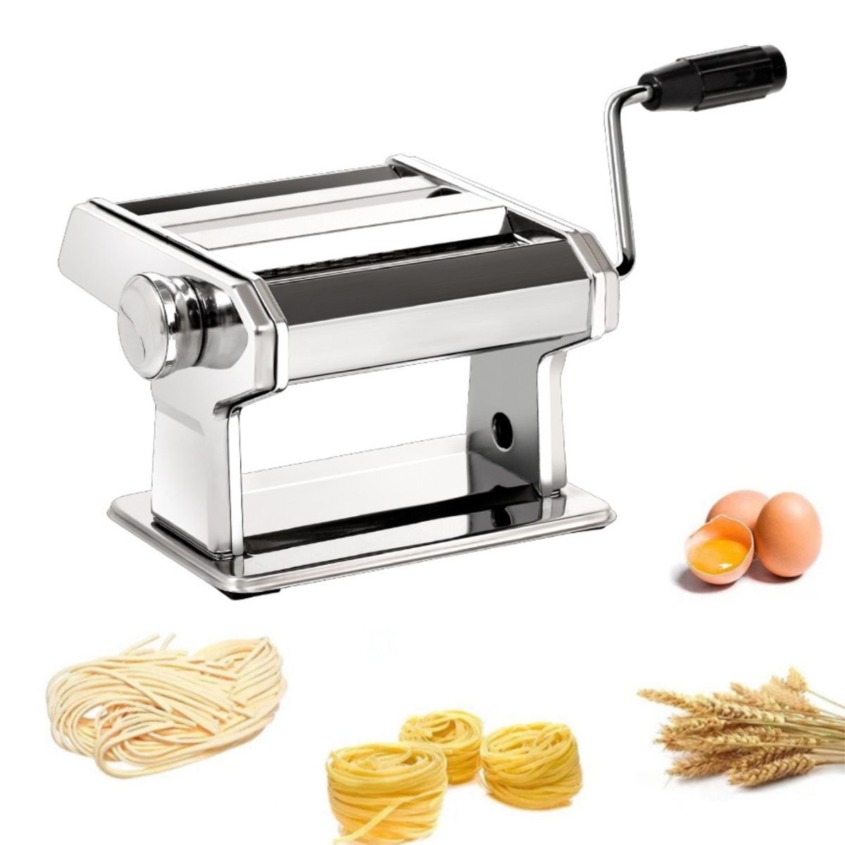 ATURE - Máquina Manual De Estirar Masa 9 Niveles Acero Inoxidable