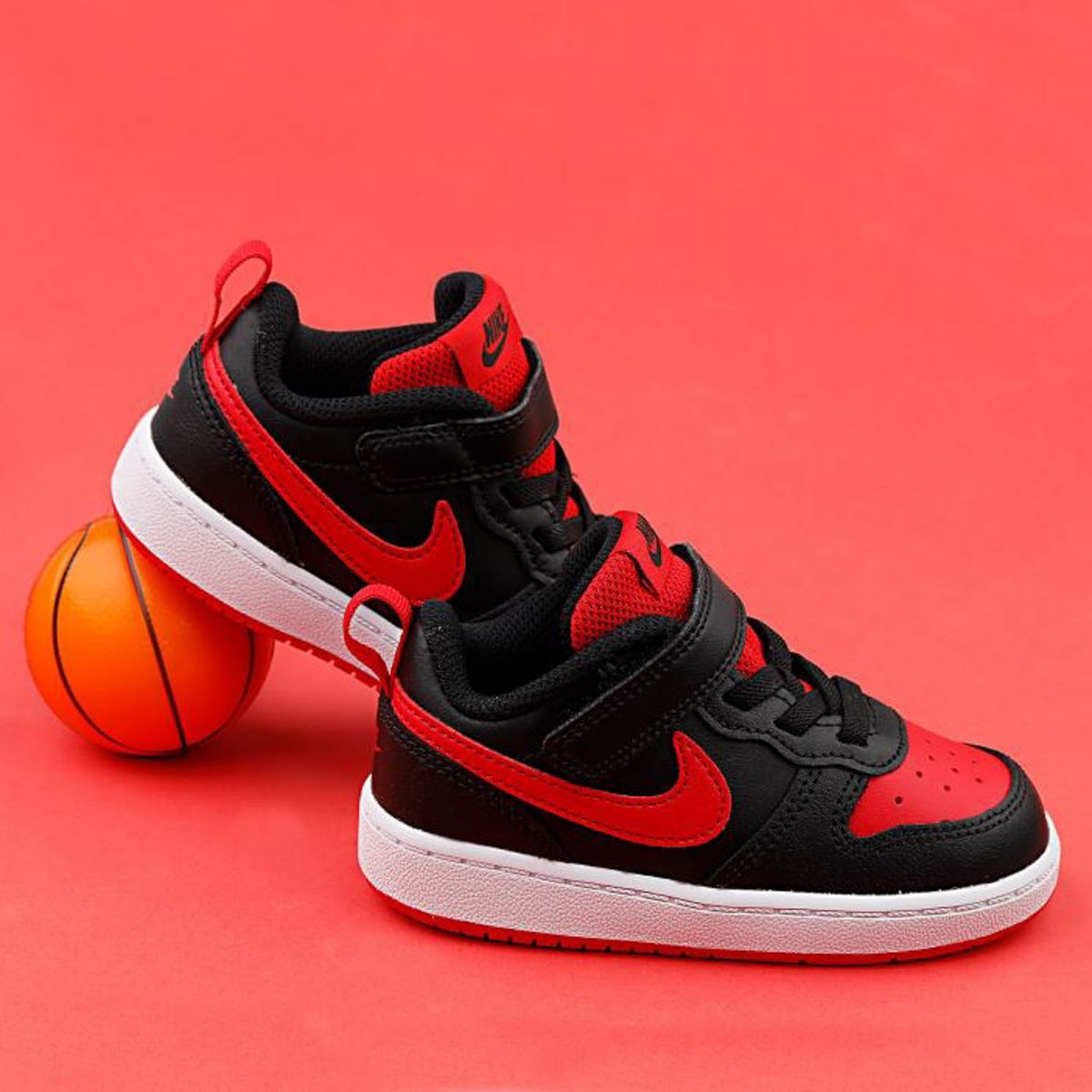 NIKE - Court Borough Low2(Tdv) Zapatilla Urbana Niño Negro (17.5 a 26) Nike