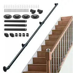 ATURE - Barandilla De Hierro De 3m Para Escalera + Tornillos