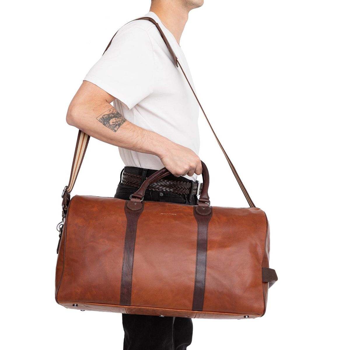 GUANTE - Bolso - Bolso Weekend - Guante - Brandy