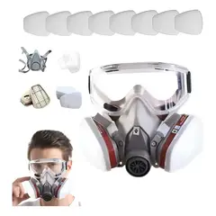 VERCI - Mascarilla Media Cara Antigás 6200 + Filtro Respiratorio