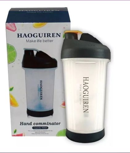 Licuadora Portátil Haoguiren Vaso Para Batidos 450ml Negro