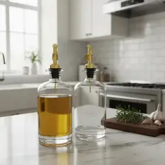 TODOHOGAR SANTIAGO DE CHILE - Set De 2 Botellas Dispensadoras De Aceite De Vidrio