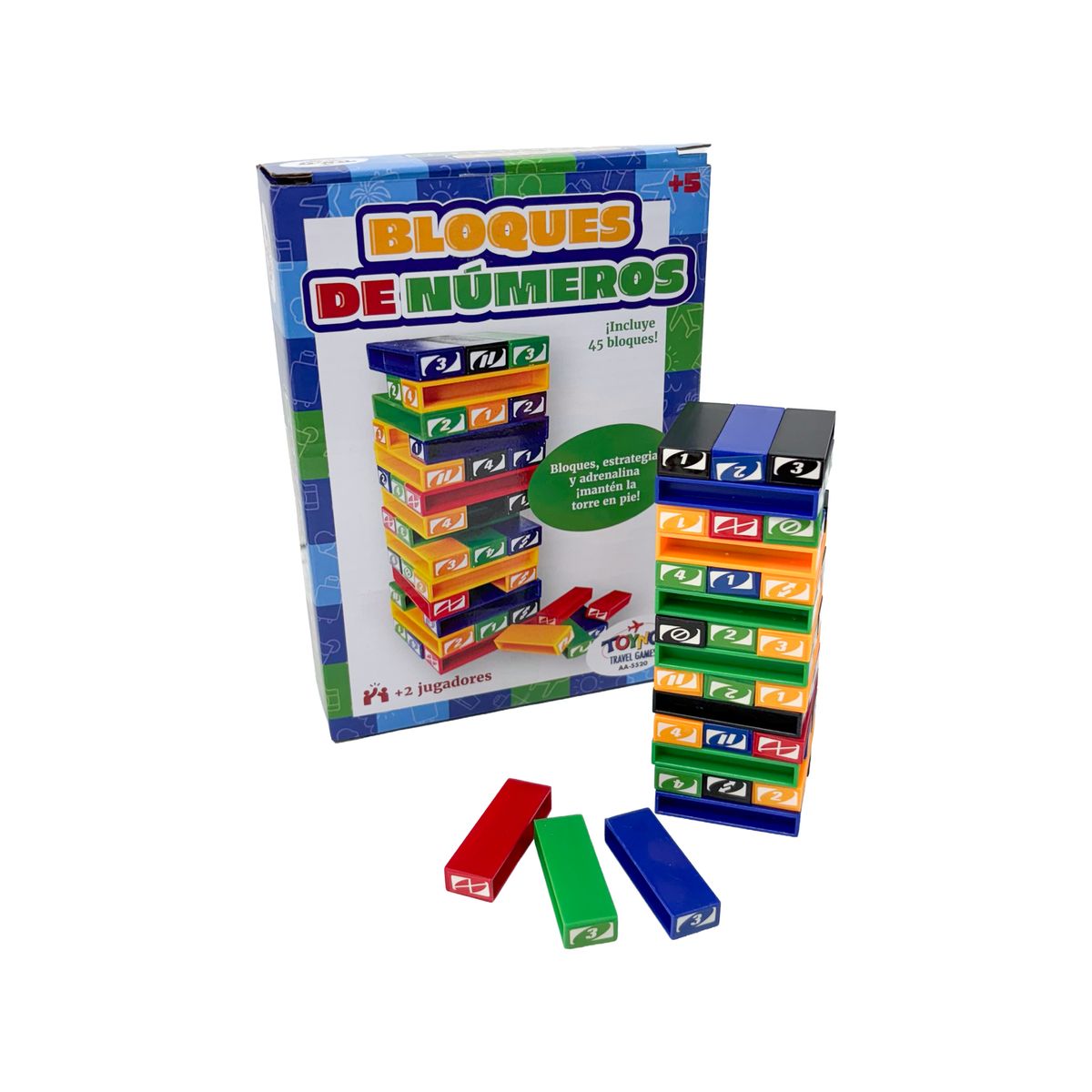 TOYNG - Juego de Mesa Travel Game Bloques de Números – Toyng