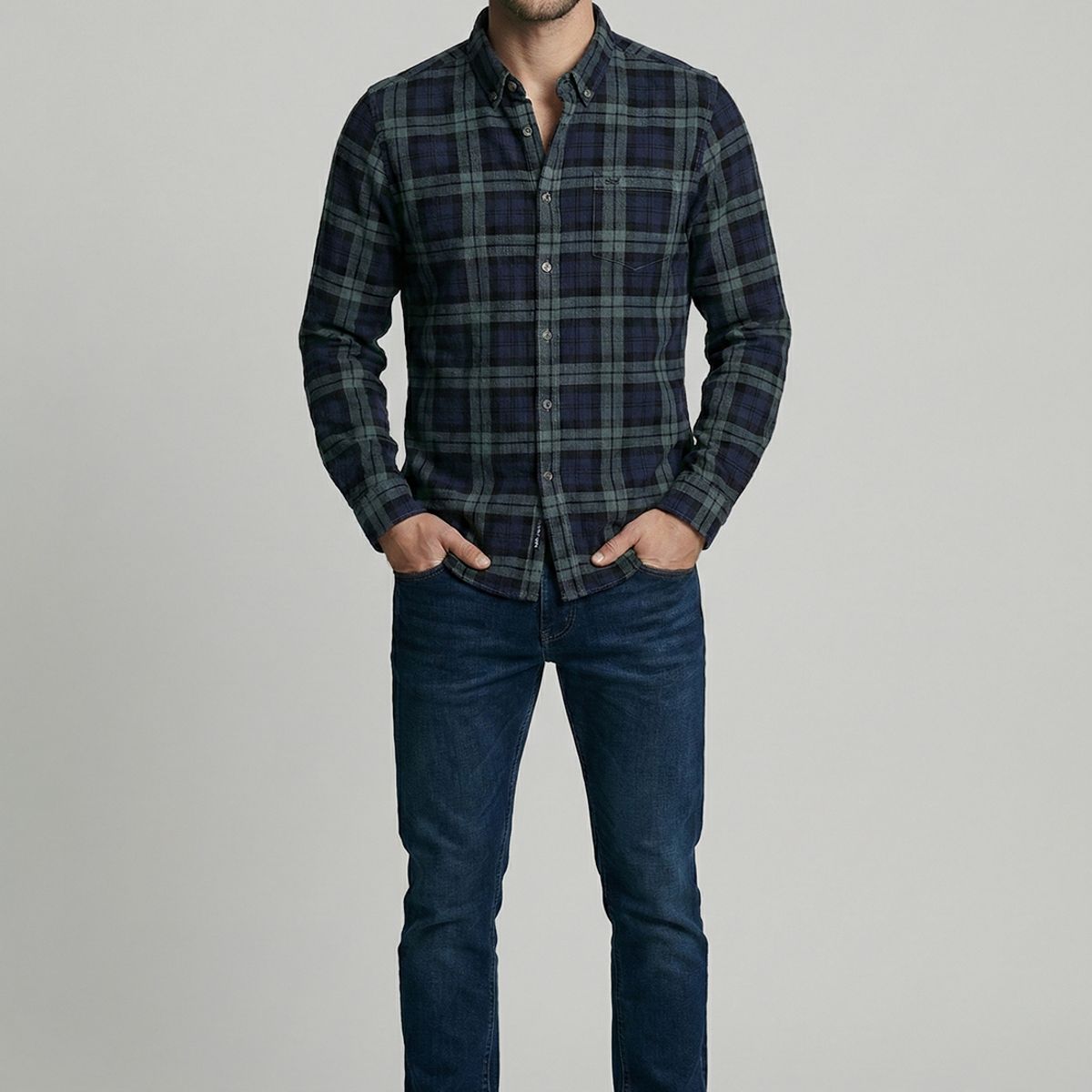FEROUCH - Camisa Cotelé Castine Navy Ferouch