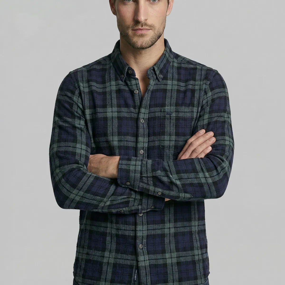 FEROUCH - Camisa Cotelé Castine Navy Ferouch