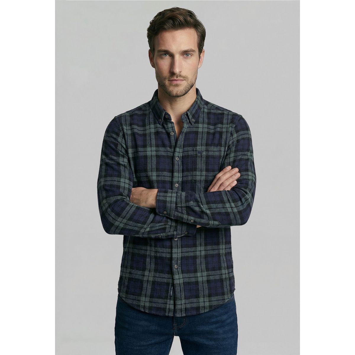 FEROUCH - Camisa Cotelé Castine Navy Ferouch