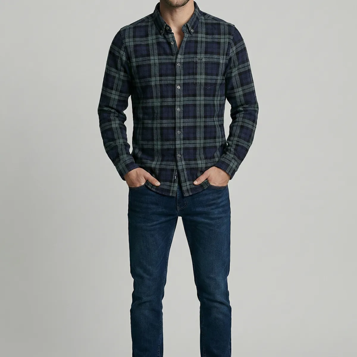 FEROUCH - Camisa Cotelé Castine Navy Ferouch