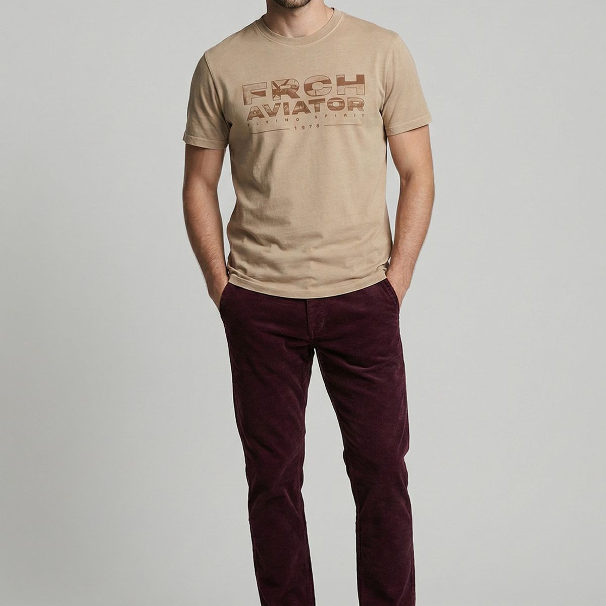 FEROUCH - Pantalon Camdem Burgundy Ferouch