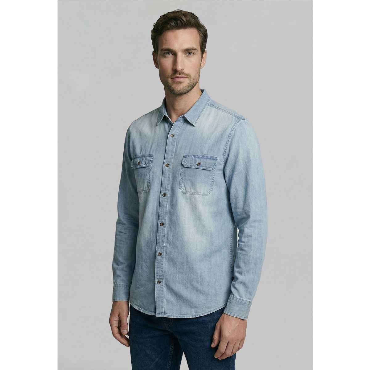 FEROUCH - Camisa Brooklyn Lt Blue Ferouch