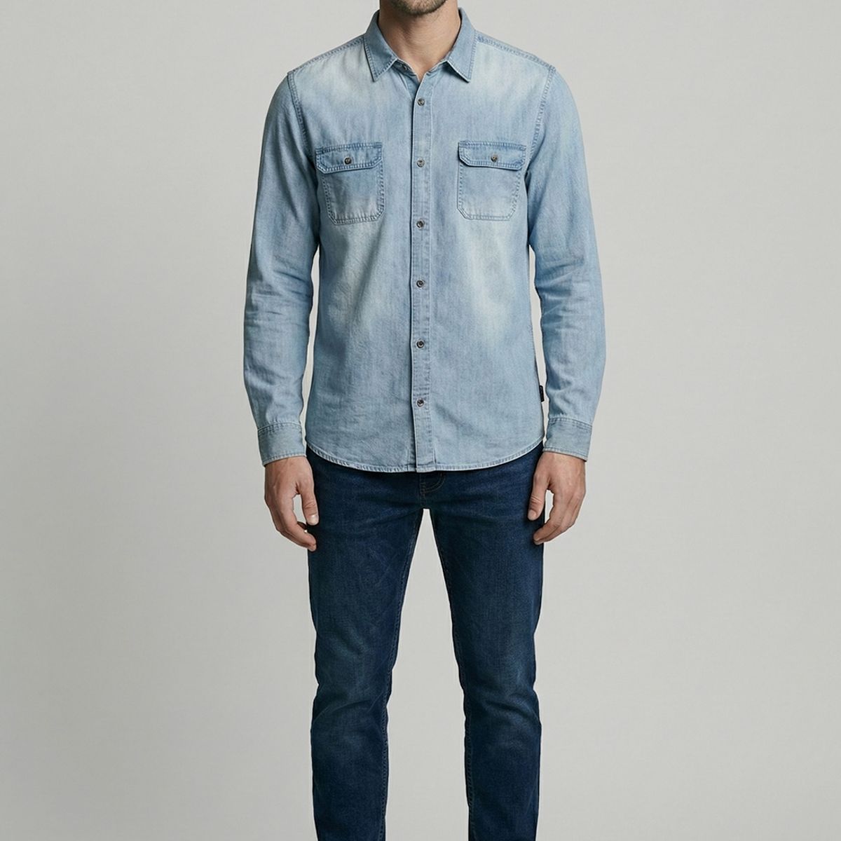 FEROUCH - Camisa Brooklyn Lt Blue Ferouch