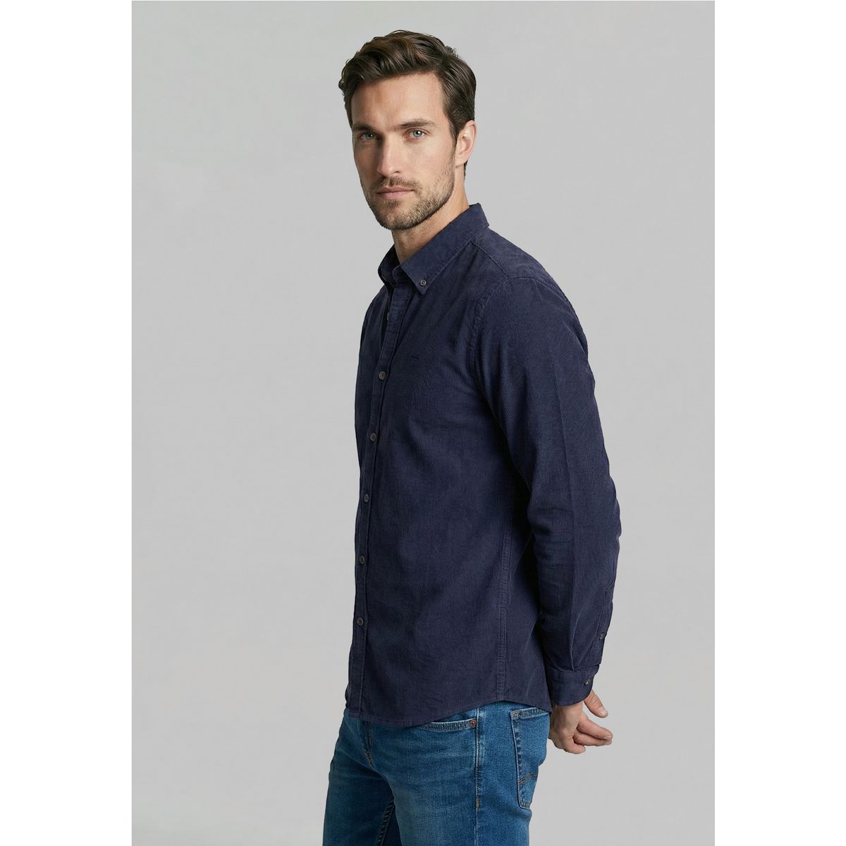 FEROUCH - Camisa Cotelé Cincinnati Navy Ferouch