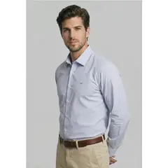 FEROUCH - Camisa Smart Casual Calabasas Sky