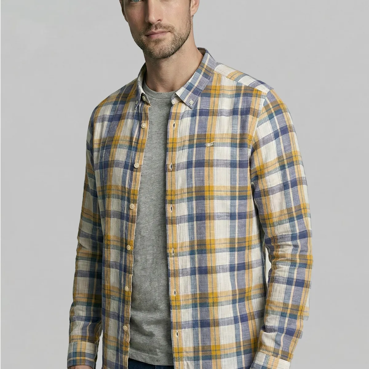 FEROUCH - Camisa Chelsea Mustard Ferouch