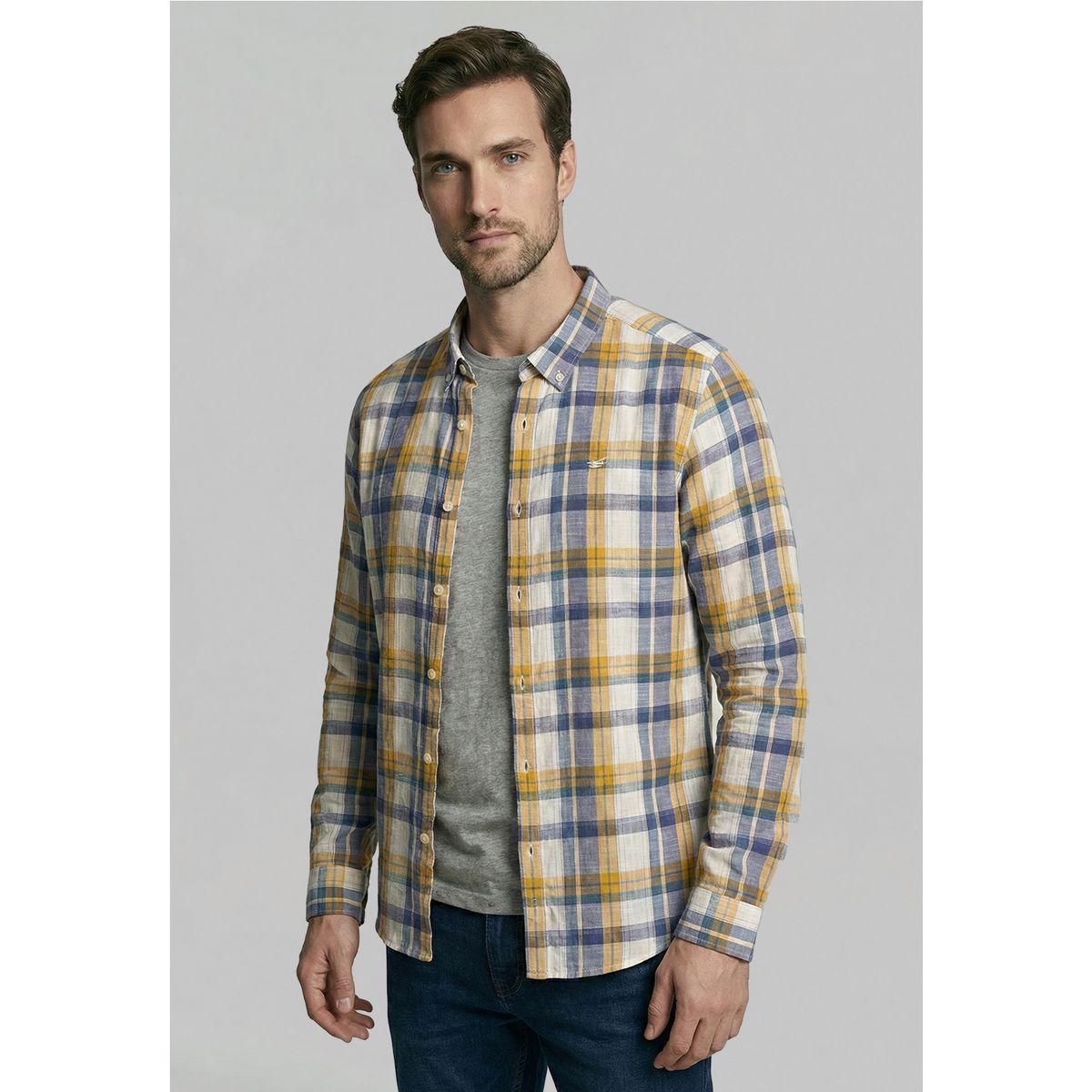 FEROUCH - Camisa Chelsea Mustard Ferouch
