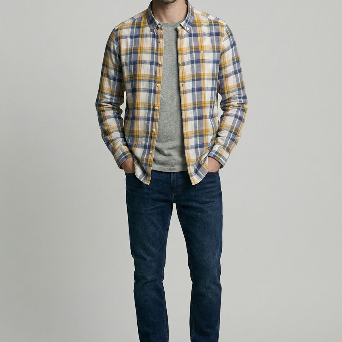 FEROUCH - Camisa Chelsea Mustard Ferouch