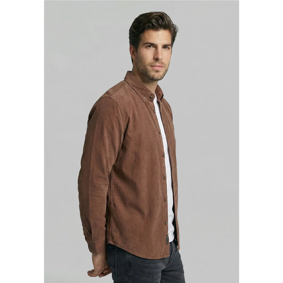 FEROUCH - Camisa Cotelé Cincinnati Brown Ferouch