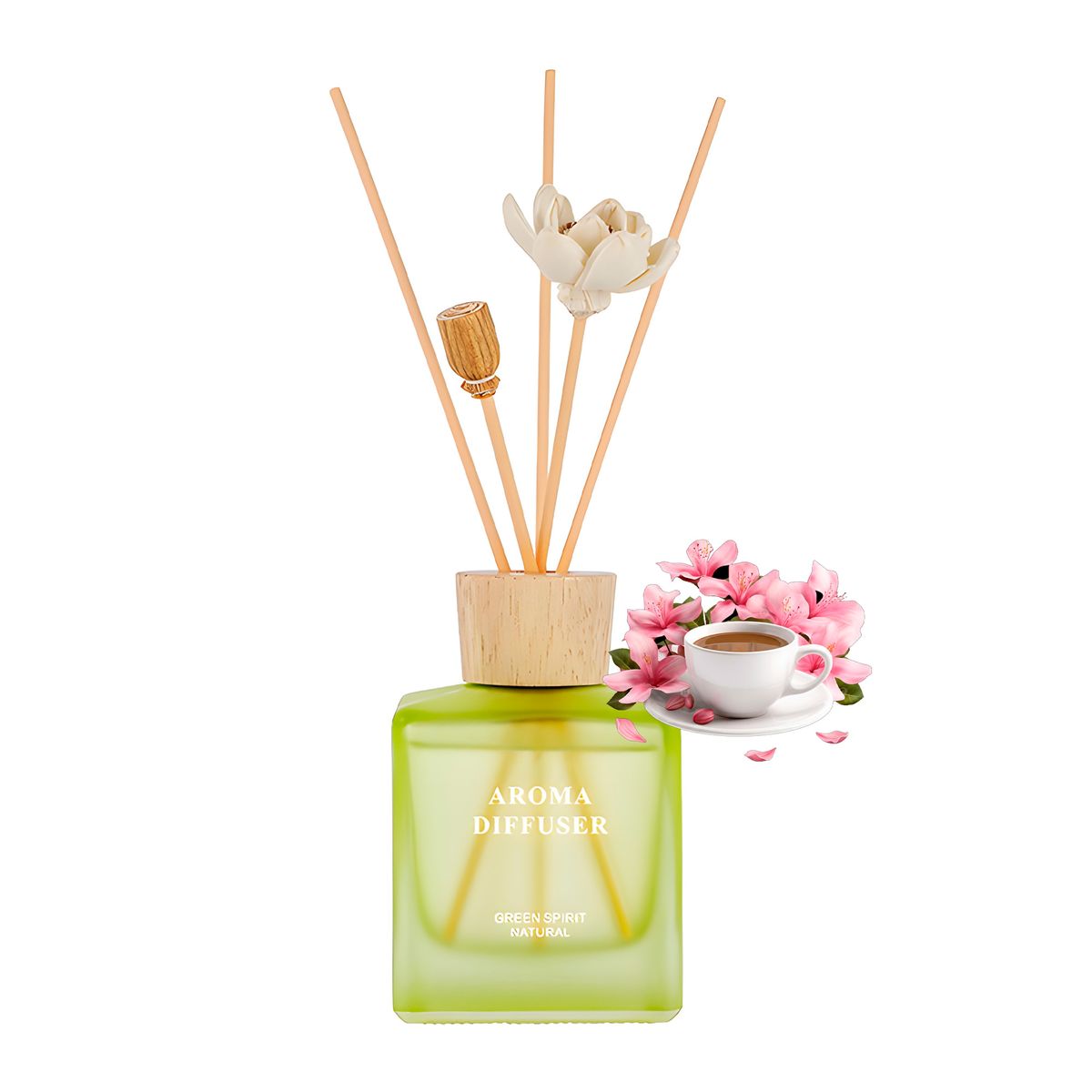 GENERICO - Fragancias Difusores Aromaticos Con 5 Varillas Ambientador 200 ml Te Four Season