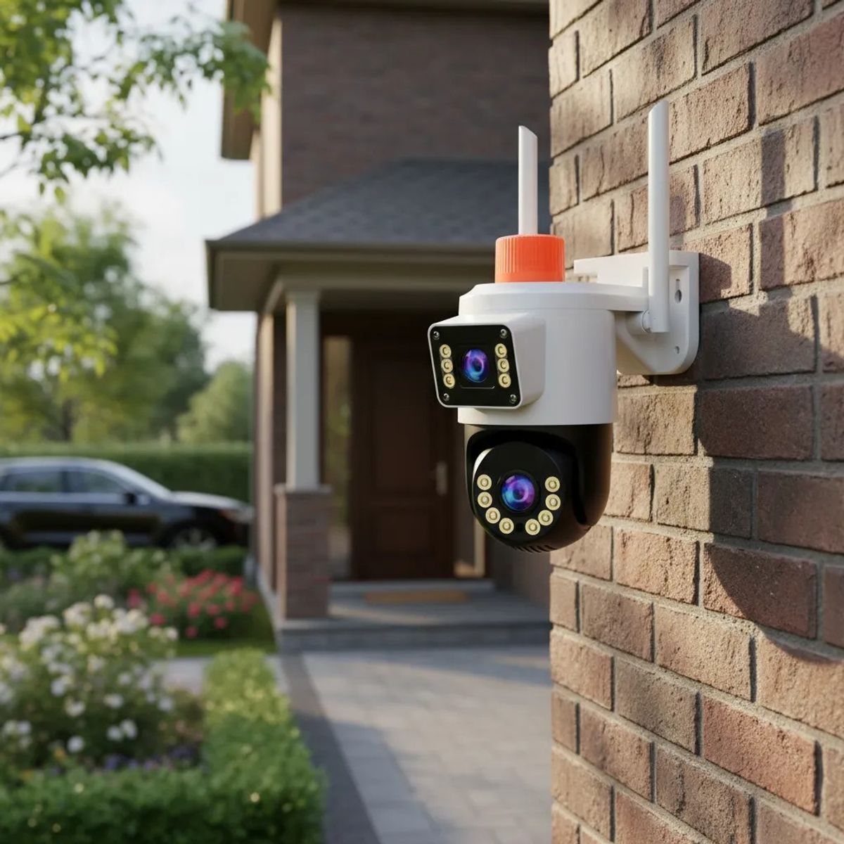 GENERICO - Cámara De Seguridad Dual Jortan 5g App Yoose 2 Antena Blanco