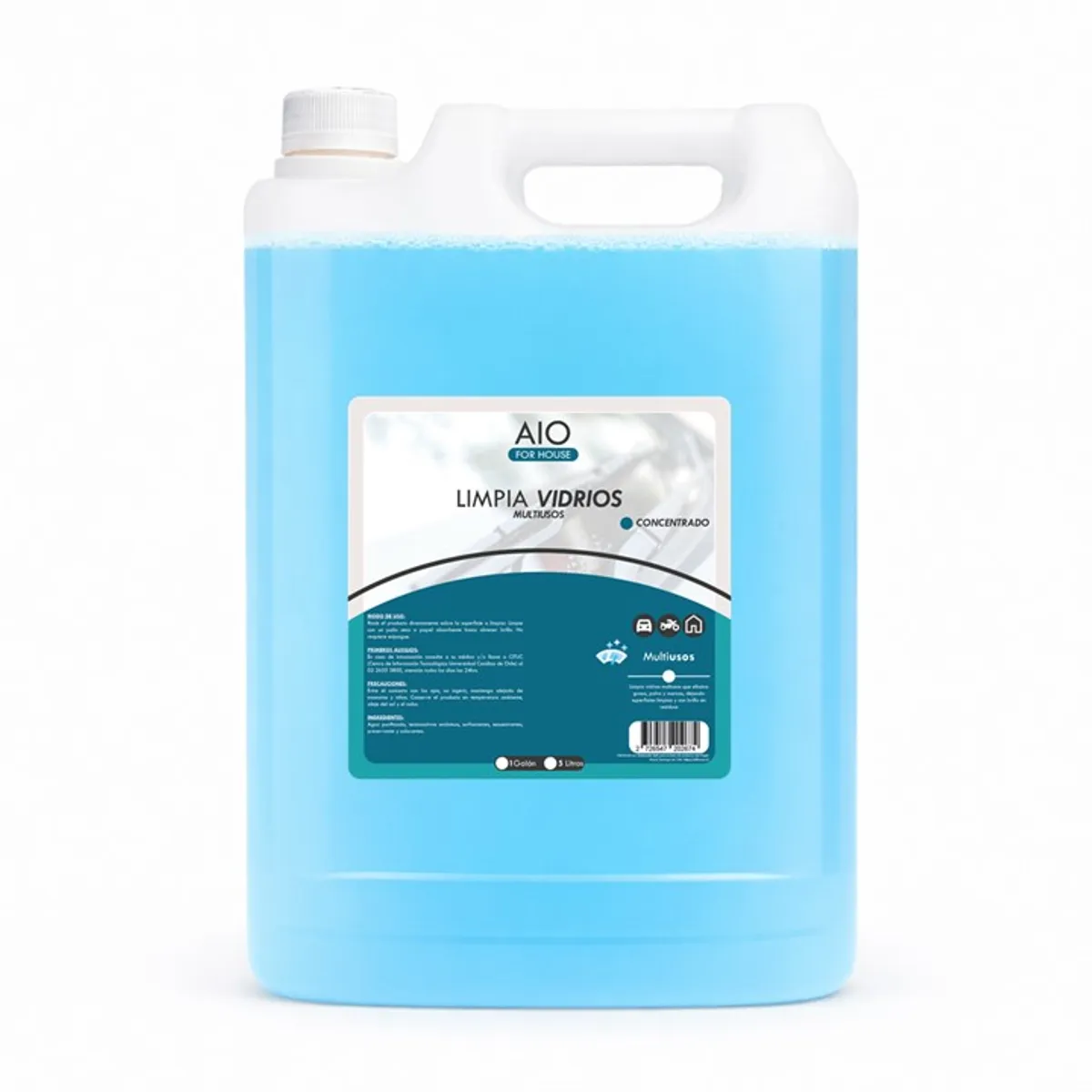 GENERICO - Limpia Vidrios Líquido Multiuso Rápida Acción 5 Lt