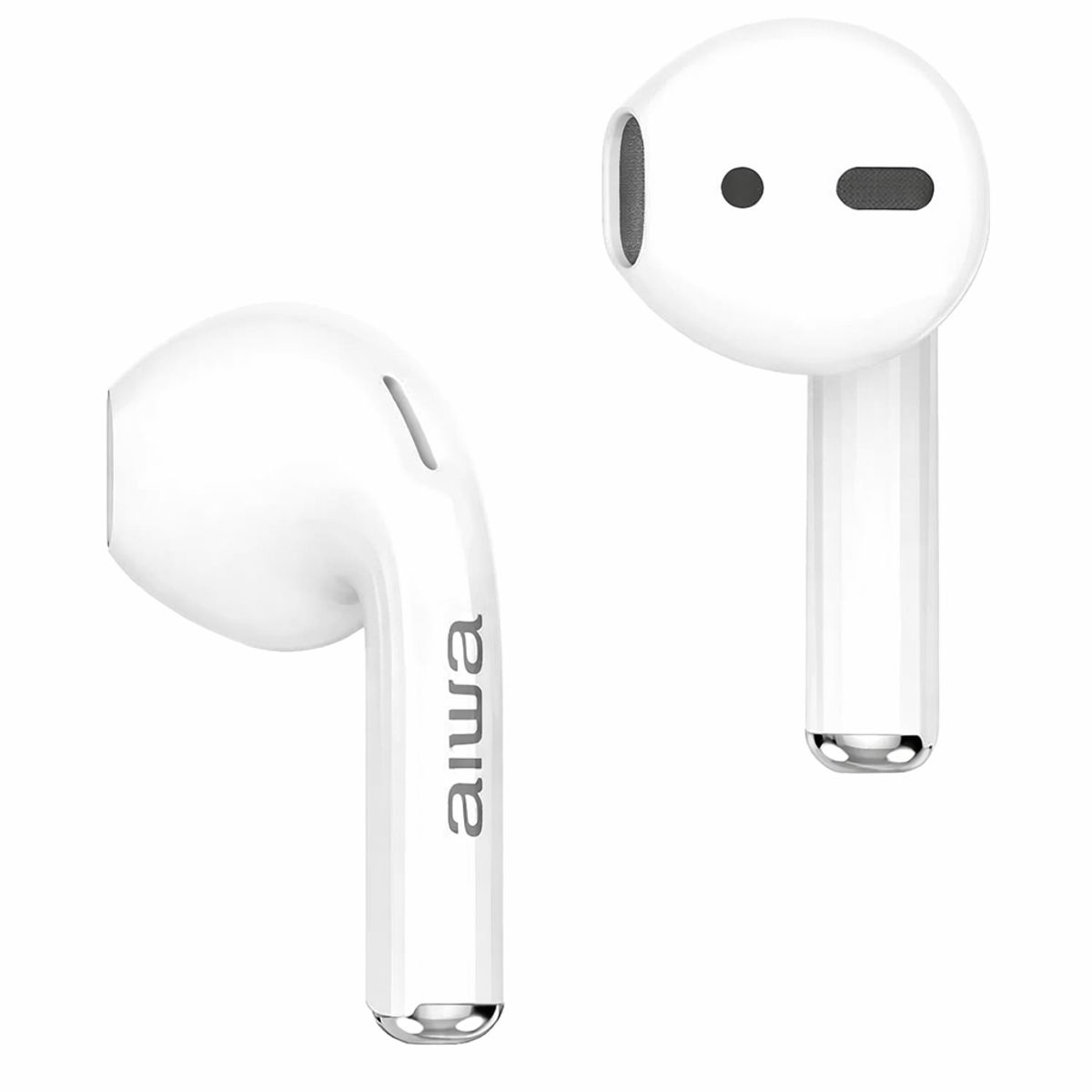 AIWA - Audífonos Earbuds Bluetooth Metalico Tws Aiwa Awtwsg100me Plateado