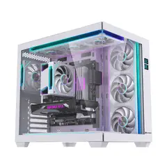 GENERICO - Gabinete Exodia Sky Plus Blanco ATX 7 Fans ARGB V. Templado
