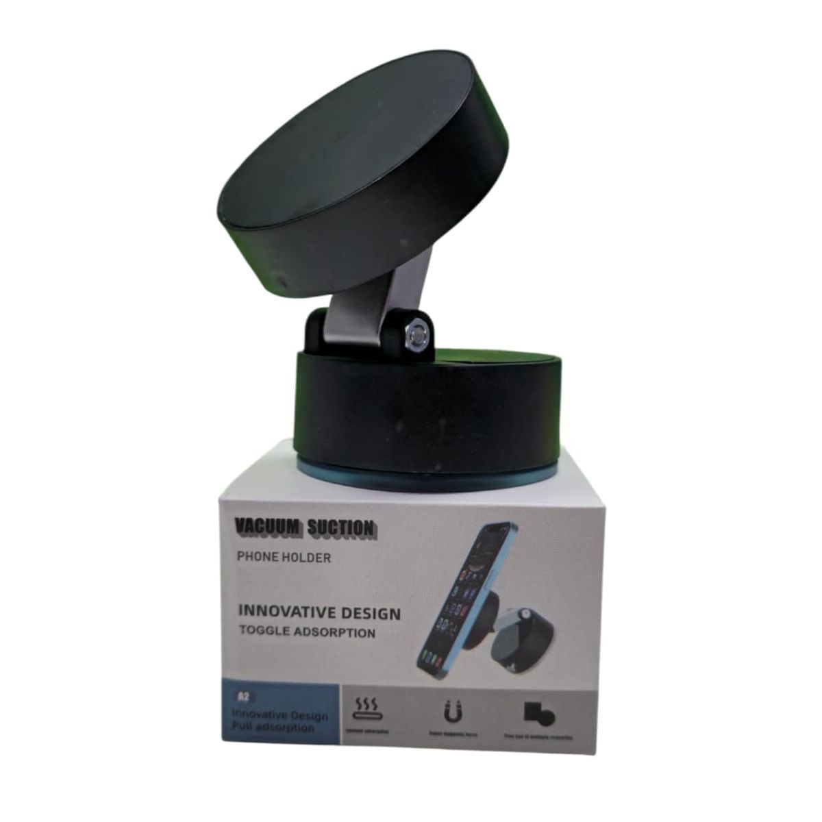 GENERICO - porta celular o smartphone para auto o mesa con iman giratorio