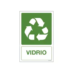 MAU PRINT - Señaletica De Basura De Vidrio 20x30
