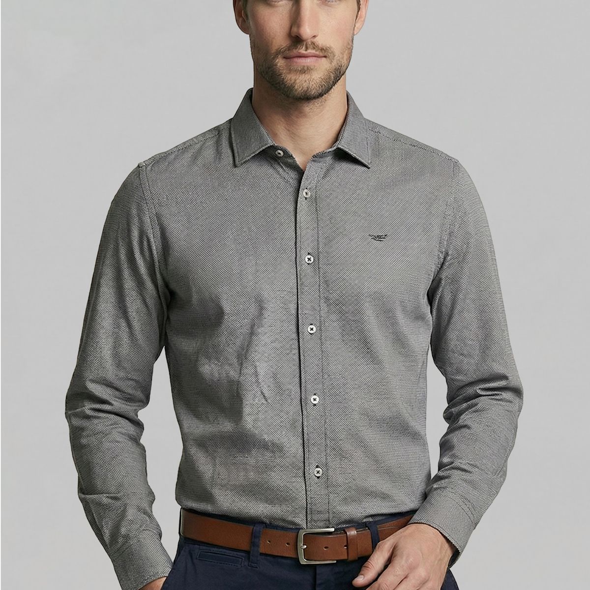 FEROUCH - Camisa Smart Casual Concordia Black Ferouch